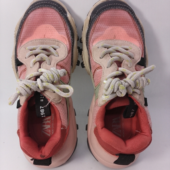 Zara Girls Sneaker Shoes Memory Effect Insoles - Picture 2 of 9